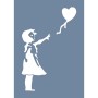 EHÇ62 Çocuk ve Balon Stencil 21x30cm