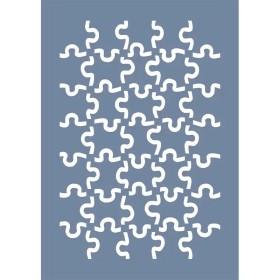 EHDD34 Geometrik Desen Stencil 21x30cm