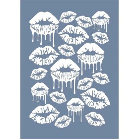 EHDD37 Dudak Stencil 25x35cm