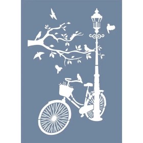 EHDK03 Sokak Bisikleti Stencil 25x35cm