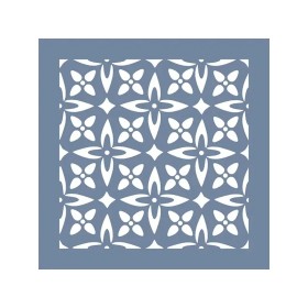 EHFL41 Geometrik Desen Stencil 40x40cm