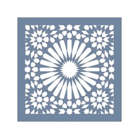 EHFY60 Geometrik Desen Stencil 45x45cm