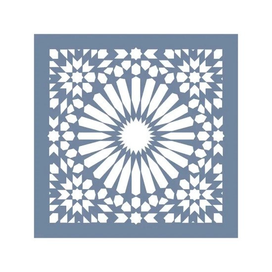 EHFY60 Geometrik Desen Stencil 45x45cm