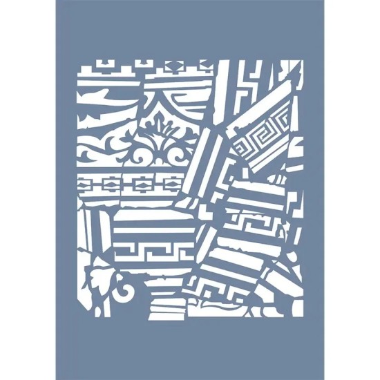 EHFY64 Geometrik Desen Stencil 21x30cm