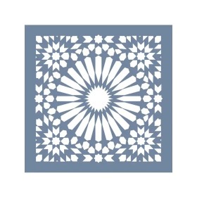 EHFY73 Geometrik Desen Stencil 45x45cm