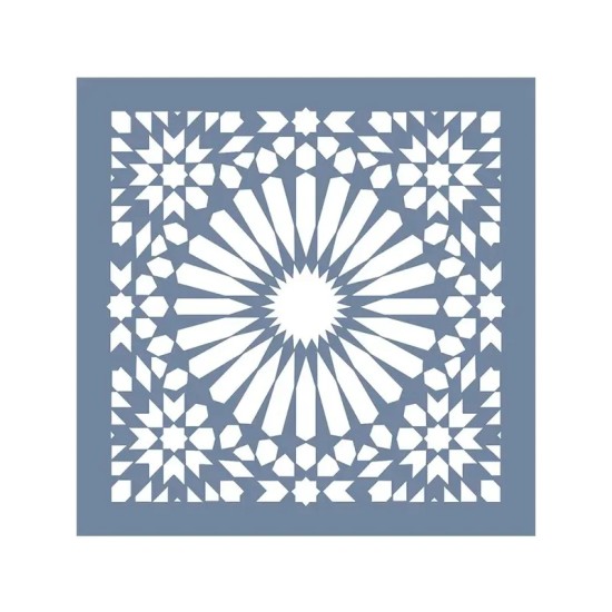EHFY73 Geometrik Desen Stencil 45x45cm