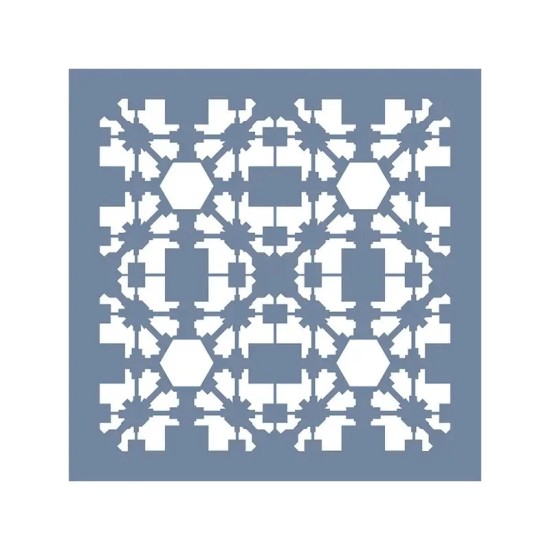 EHFY74 Geometrik Desen Stencil 45x45cm
