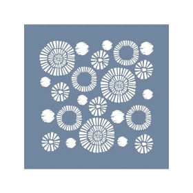 EHGE95 Geometrik Daire Stencil 45x45cm
