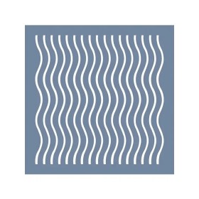 EHGE98 Dalga Desen Stencil 45x45cm