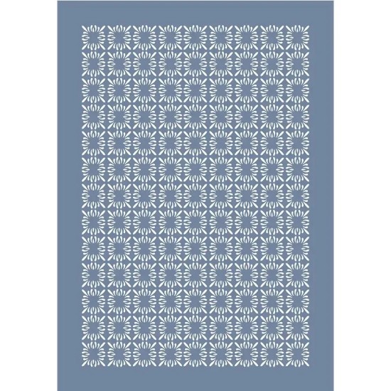 EHGE99 Çiçek Desenli Stencil 25x35cm