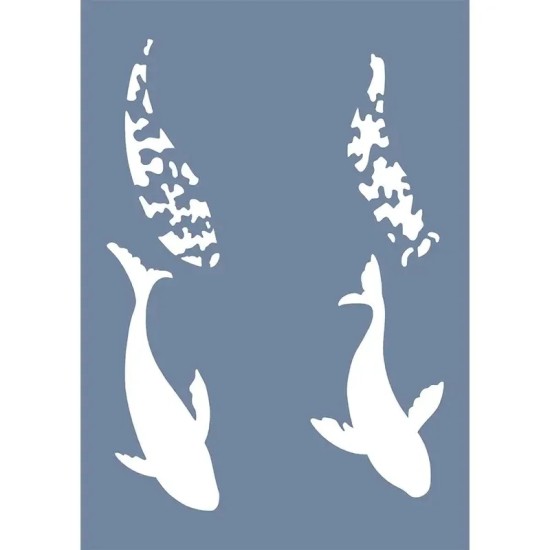 EHH96 Koi Balığı Stencil 25x35cm