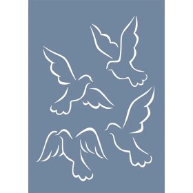 EHH102 Kuş Stencil 25x35cm