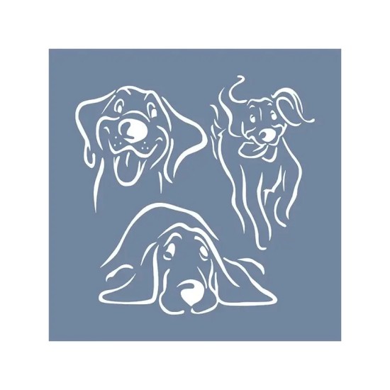 EHH107 Köpek Stencil 40x40cm