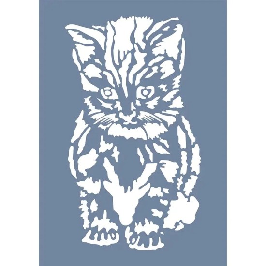 EHH122 Kedi Stencil 21x30cm