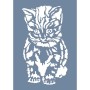 EHH122 Kedi Stencil 25x35cm