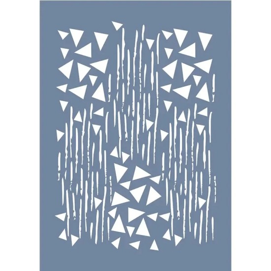 EHKJ10 Geometrik Soyut Stencil 21x30cm