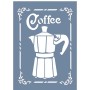 EHMK10 Moka Pot Stencil 25x35cm