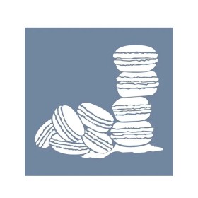EHMK16 Macaron Stencil 25x25cm