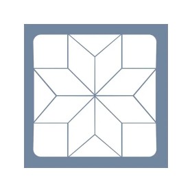 EHP09 Geometrik Kare Stencil 45x45cm