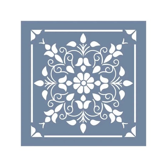 EHP13 Floral Desen Stencil 30x30cm