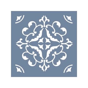 EHP14 Floral Geometrik Stencil 30x30cm