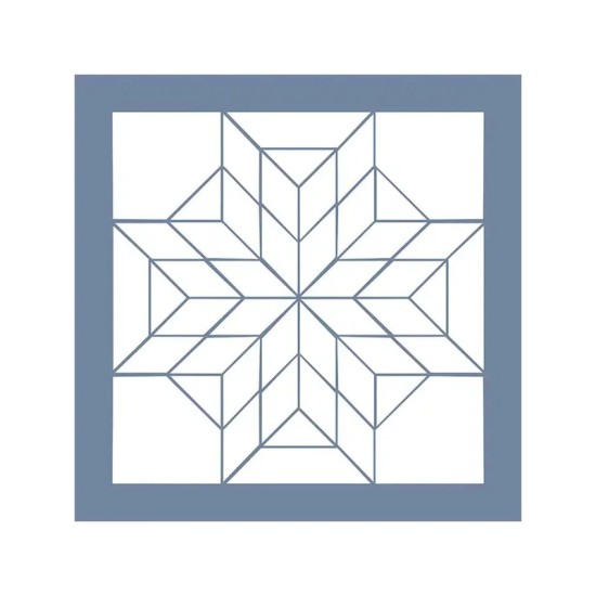 EHP16 Geometrik Desen Stencil 30x30cm