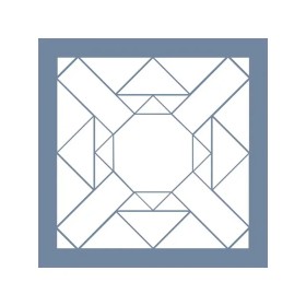 EHP17 Geometrik Desen Stencil 30x30cm