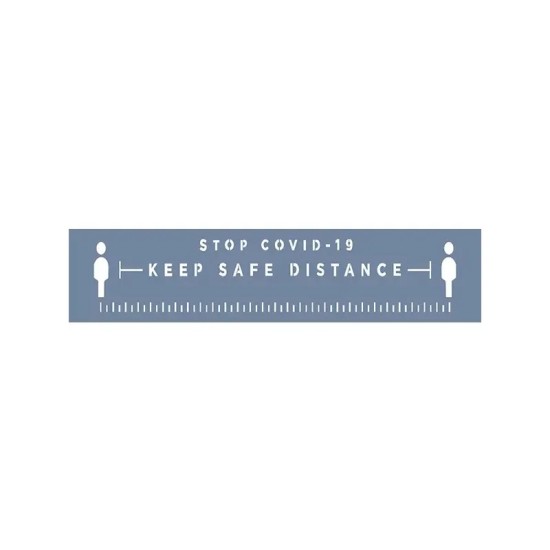 EHSM17 Sosyal Mesafe Stencil 13x57cm