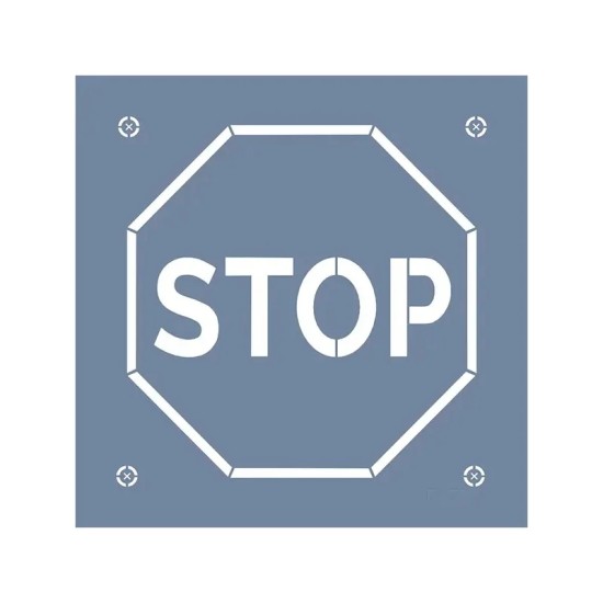 EHTŞ44 Stop İşareti Stencil 60x60cm