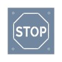 EHTŞ44 Stop İşareti Stencil 60x60cm