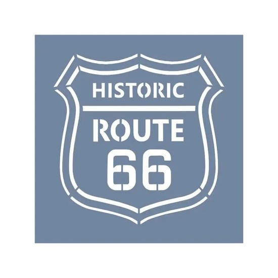 EHTŞ48 Route 66 Stencil 60x60cm