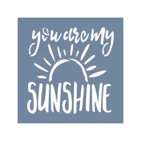 EHY87 Sunshine Yazı Stencil 20x20cm
