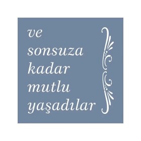 EHY105 Mutlu Yazdılar Stencil 40x40cm