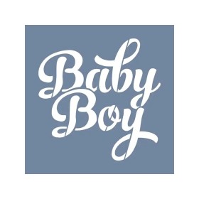 EHY120 Baby Boy Stencil 20x20cm