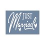 EHY138 Just Married Stencil 21x30cm