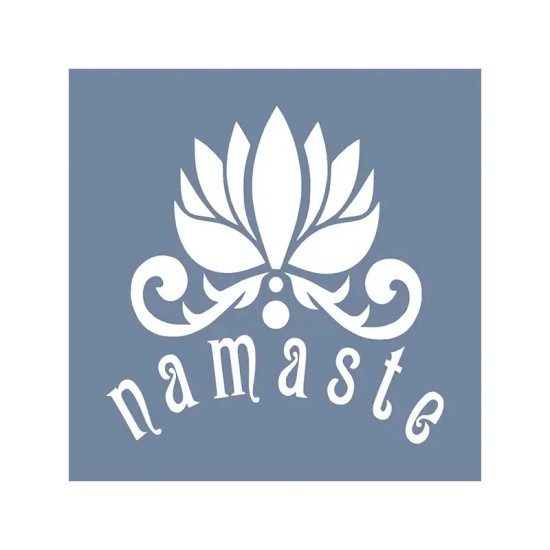 EHY163 Lotus Namaste Stencil 20x20cm