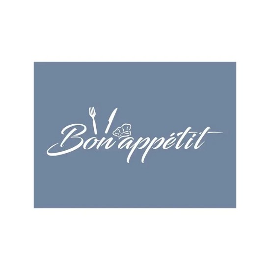 EHY184 Bon Appétit Stencil 25x35cm
