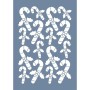 EHYB81 Yılbaşı Şeker Kamışı Stencil 25x35cm