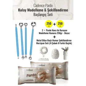 Cadence 2 adet 250GR Pardo Hamur ve Marzipan Set - Cadence Modelleme Hamuru Avantajlı Başlangıç Seti | Evimde Hobi