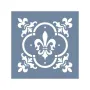 Evimde Hobi EHD09 Fayans Model Dekoratif Çiçek Stencil 45x45 cm | Evimde Hobi