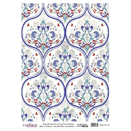 Desenli Varak Pirinç Dekopaj  Model 35 Gümüş