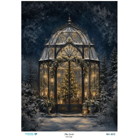 8272 Diamond Pirinç Dekopaj Kağıdı Plus Serisi 30x42cm