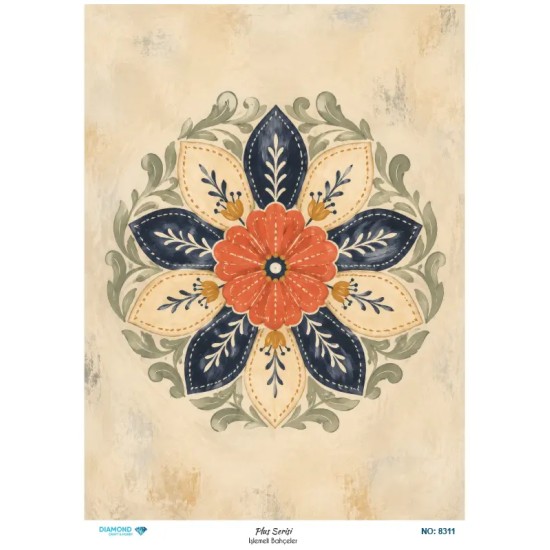 8311 Diamond Pirinç Dekopaj Kağıdı Plus Serisi 30x42cm