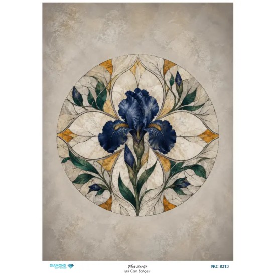 8313 Diamond Pirinç Dekopaj Kağıdı Plus Serisi 30x42cm