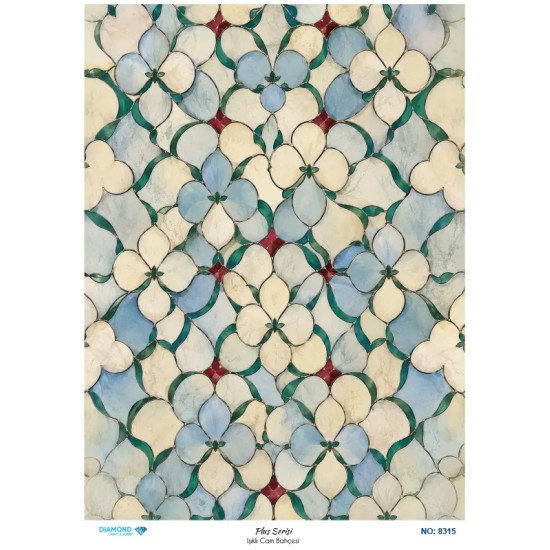 8315 Diamond Pirinç Dekopaj Kağıdı Plus Serisi 30x42cm