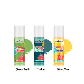 3x100ML Spongy Sünger Uçlu Pratik Boya - Bahar Bahçesi Seti