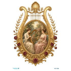 8368 Diamond Pirinç Dekopaj Kağıdı 30x42cm