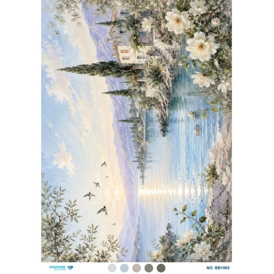 BB1005 Diamond Büyük Boy Pirinç Dekopaj Kağıdı 60x85cm