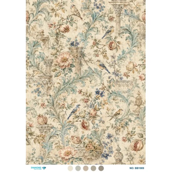 BB1009 Diamond Büyük Boy Pirinç Dekopaj Kağıdı 60x85cm