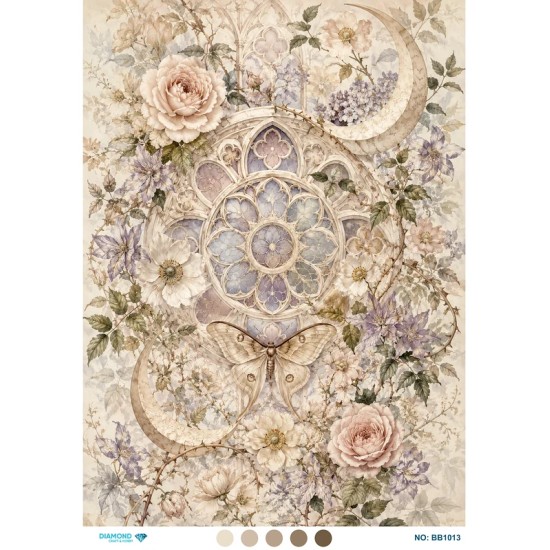 BB1013 Diamond Büyük Boy Pirinç Dekopaj Kağıdı 60x85cm